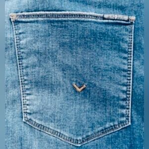 Hudson Jeans Womens 36 X 26 Plus 16 Kass Rise Straight Leg Capri Denim Stretch